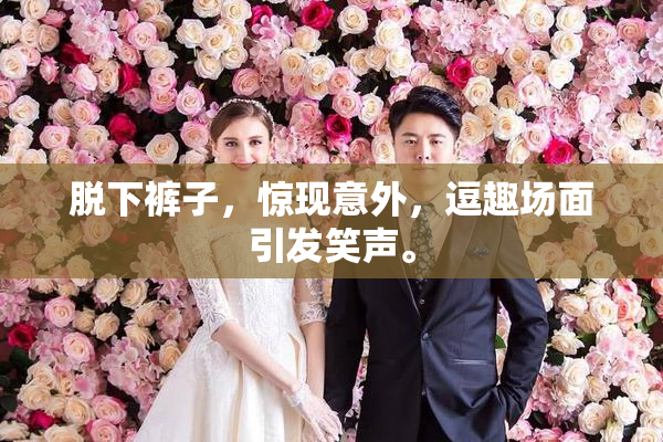 脱下裤子，惊现意外，逗趣场面引发笑声。