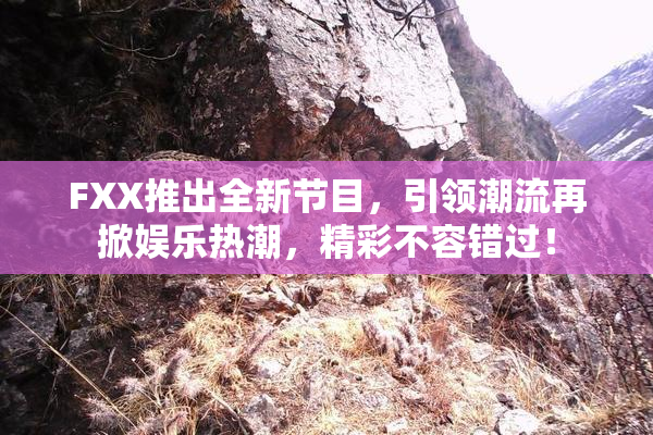 FXX推出全新节目，引领潮流再掀娱乐热潮，精彩不容错过！
