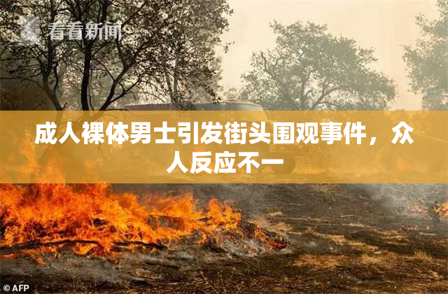 成人裸体男士引发街头围观事件，众人反应不一