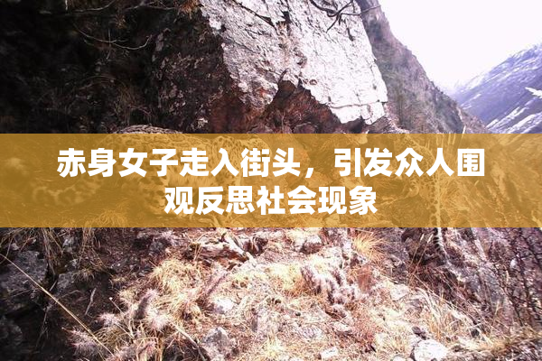 赤身女子走入街头，引发众人围观反思社会现象