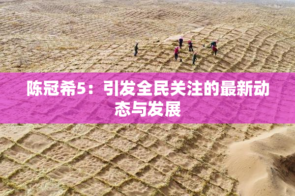 陈冠希5：引发全民关注的最新动态与发展