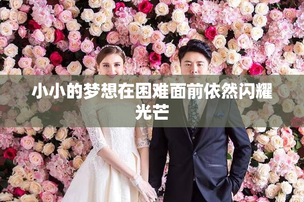 小小的梦想在困难面前依然闪耀光芒