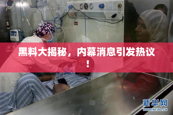 黑料大揭秘，内幕消息引发热议！