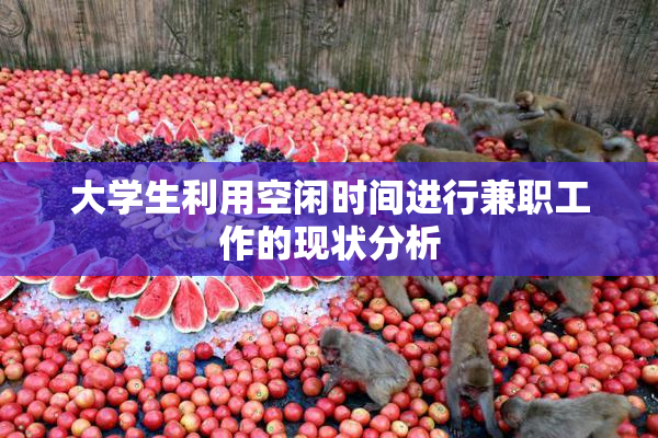 大学生利用空闲时间进行兼职工作的现状分析