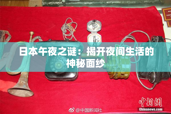 日本午夜之谜：揭开夜间生活的神秘面纱