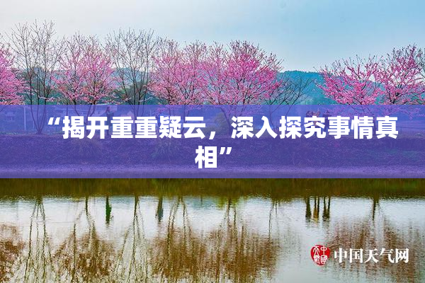 “揭开重重疑云，深入探究事情真相”