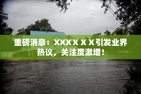 重磅消息：XXXⅩⅩⅩ引发业界热议，关注度激增！