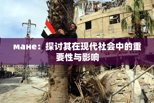 мане：探讨其在现代社会中的重要性与影响