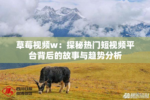 草莓视频w：探秘热门短视频平台背后的故事与趋势分析