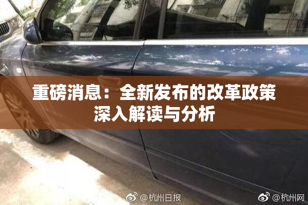 重磅消息：全新发布的改革政策深入解读与分析