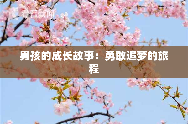 男孩的成长故事：勇敢追梦的旅程