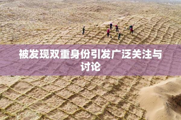 被发现双重身份引发广泛关注与讨论