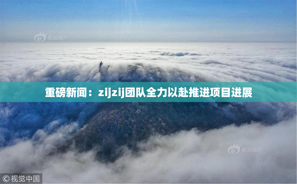 重磅新闻：zijzij团队全力以赴推进项目进展