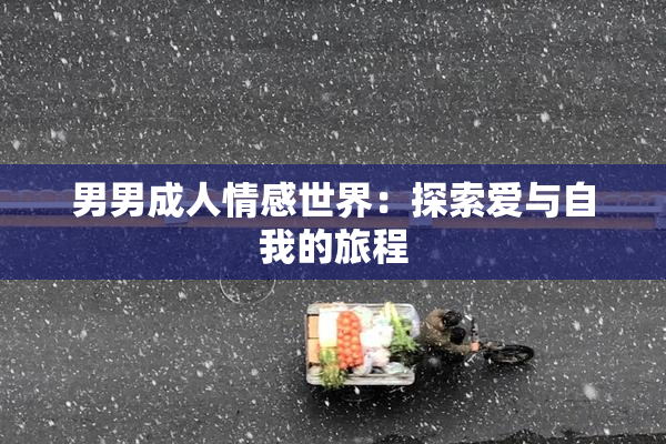 男男成人情感世界：探索爱与自我的旅程