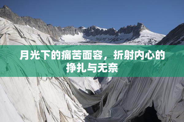 月光下的痛苦面容，折射内心的挣扎与无奈