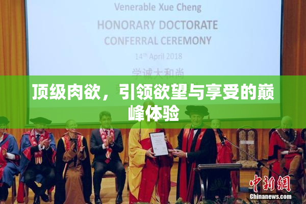 顶级肉欲，引领欲望与享受的巅峰体验