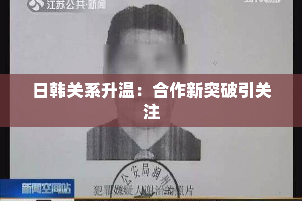 日韩关系升温：合作新突破引关注