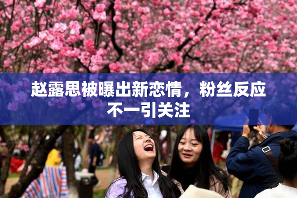 赵露思被曝出新恋情，粉丝反应不一引关注