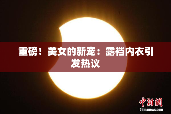 重磅！美女的新宠：露裆内衣引发热议
