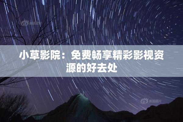 小草影院：免费畅享精彩影视资源的好去处